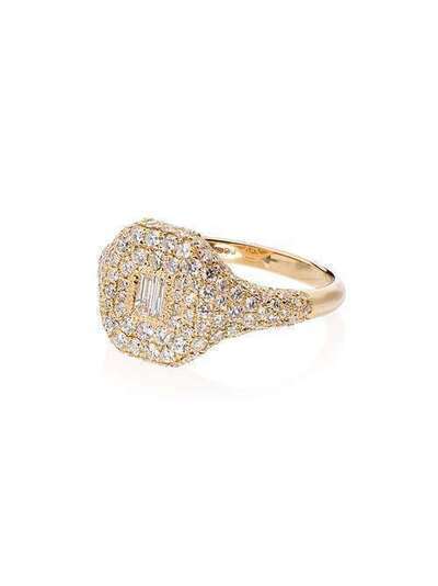 SHAY золотое кольцо-печатка с бриллиантами SR48YG1875