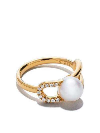 Tasaki золотое кольцо с бриллиантами и жемчугом RPI4792Y