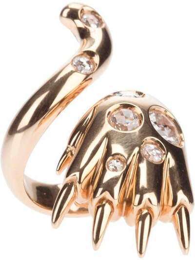 Paolo Piovan кольцо в форме инкрустированной бриллиантами лапы с когтями PR920
