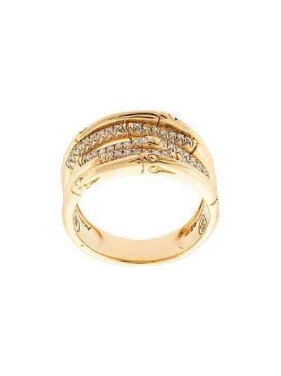 John Hardy золотое кольцо Bamboo с бриллиантами RGX57872DI