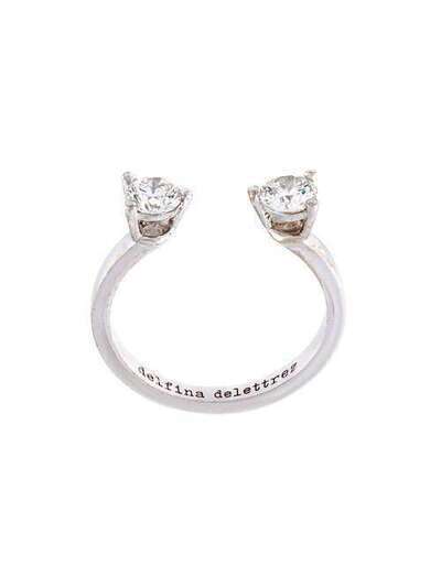 Delfina Delettrez кольцо на среднюю фалангу с бриллиантами 'Dots' NTL1006C