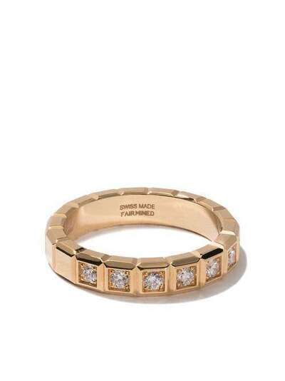 Chopard кольцо Ice Cube из желтого золота с бриллиантами 8298340036