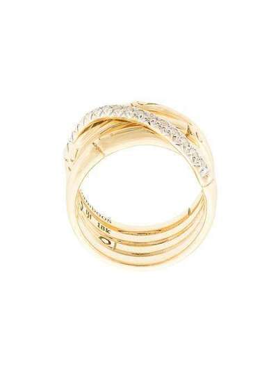 John Hardy золотое кольцо Bamboo с бриллиантами RGX59392DI