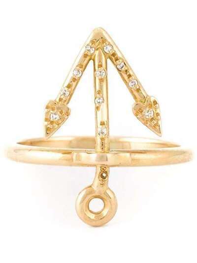 Natasha Zinko инкрустированное бриллиантами кольцо в форме якоря NZ610550