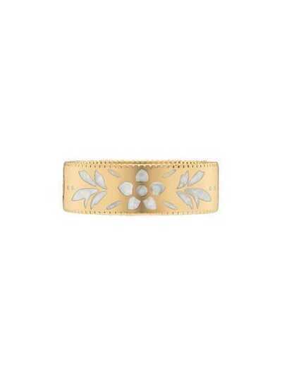 Gucci золотое кольцо Icon с эмалью 434525J85G0