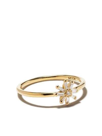 Suzanne Kalan золотое кольцо Starburst с бриллиантами
