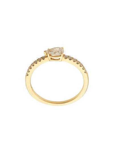 Anita Ko золотое кольцо Pear с бриллиантами AKSIDEPR