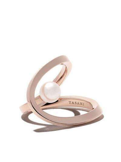 Tasaki кольцо Aurora из розового золота с жемчугом Акойя R4748S