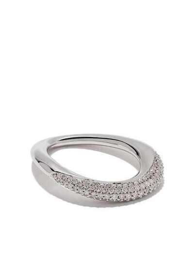 Georg Jensen серебряное кольцо Offspring с бриллиантом 20000135