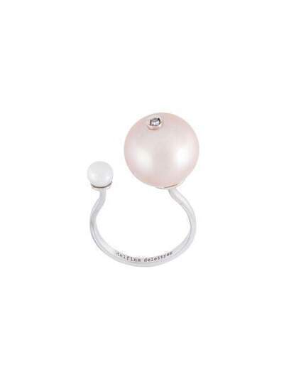 Delfina Delettrez кольцо с бриллиантами 'Pearl piercing' NTL1001E