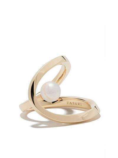 Tasaki золотое кольцо Aurora с жемчугом Акойя R4748Y