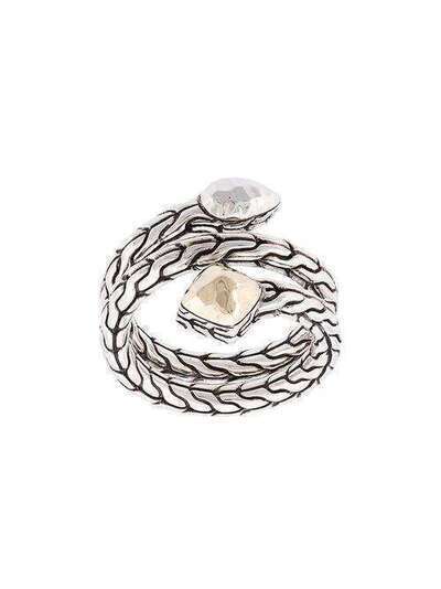 John Hardy кольцо-цепочка из золота и серебра RZ90522