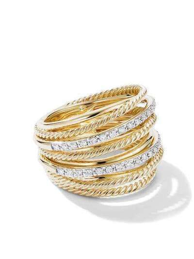 David Yurman золотое кольцо Crossover с бриллиантами R14622D88ADI