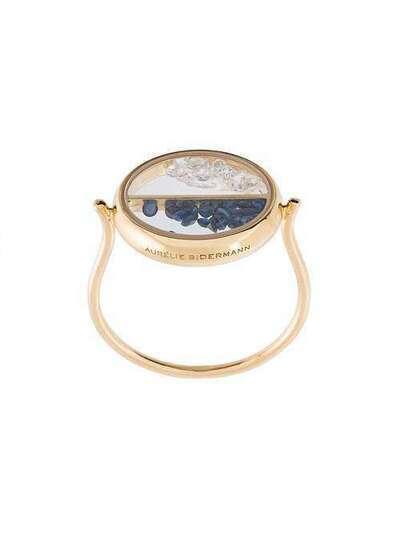 Aurelie Bidermann кольцо 'Chivoir' с бриллиантами и сапфирами CHIBA01G2DIBS