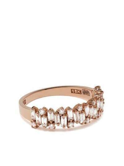Suzanne Kalan золотое кольцо Staggered с бриллиантами BAR393RG675