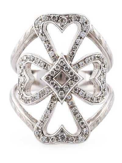 Loree Rodkin кольцо с крестом и бриллиантами RRR01079