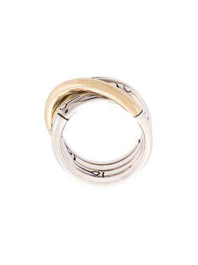 John Hardy кольцо из золота и серебра Bamboo RZ5939