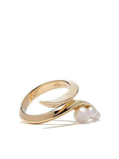 Tasaki золотое кольцо Nacreous с жемчугом Акойя R4743Y