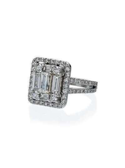 Mindi Mond 18k white gold 2.4 carat round diamond ring CR0019WG