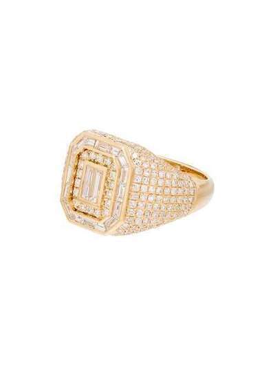SHAY золотое кольцо-печатка Champion с бриллиантами SR266YG18