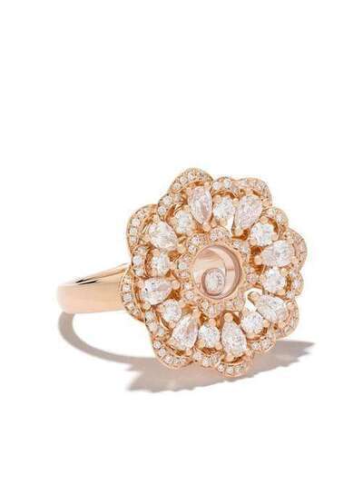 Chopard кольцо Happy Precious из розового золота с бриллиантами 8299035010