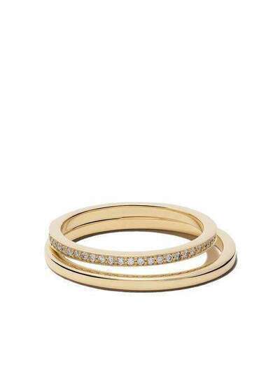 Georg Jensen кольцо Halo из желтого золота с бриллиантами 20000109