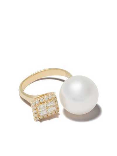 Yoko London кольцо Starlight из желтого золота с жемчугом и бриллиантами QYR2130603