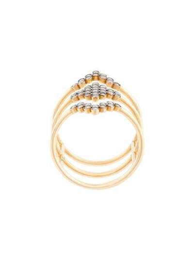 Yannis Sergakis тройное кольцо с бриллиантами YSAR712