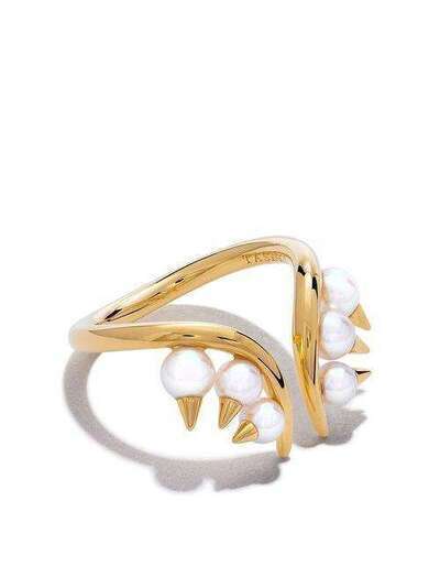 Tasaki золотое кольцо Danger Collection Line Akoya с жемчугом R4784Y