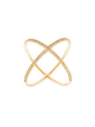 Eva Fehren 18kt rose gold X diamond ring 1010RC