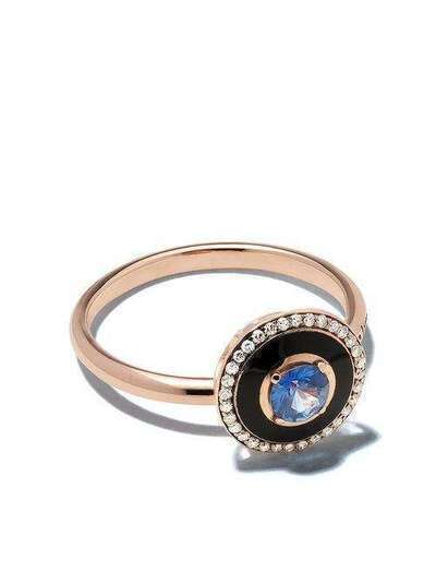 Selim Mouzannar золотое кольцо Mina с бриллиантами и сапфирами MNRN0112M105A1