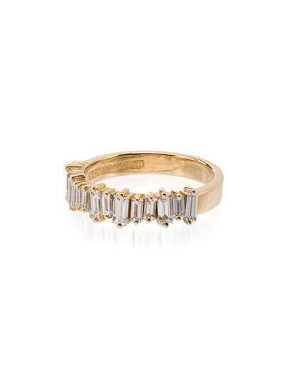 Suzanne Kalan кольцо Baguette из желтого золота с бриллиантом BAR488YG