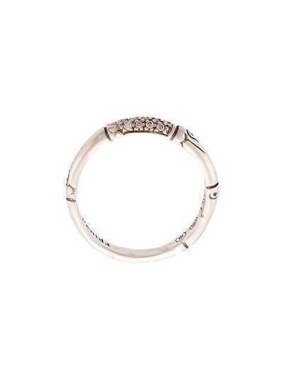 John Hardy серебряное кольцо Bamboo с бриллиантами RBP5055DI