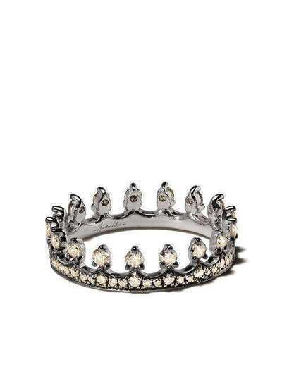 Annoushka кольцо Crown из белого золота с бриллиантом C026375