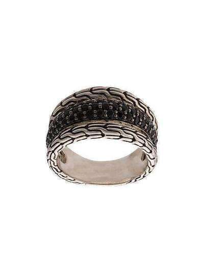 John Hardy серебряное кольцо Classic Chain с сапфирами и шпинелью RBS9996984BLSBN