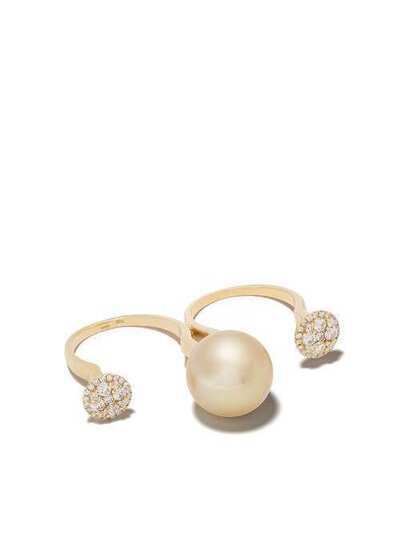 Yoko London золотое кольцо на два пальца Novus QYR1567604