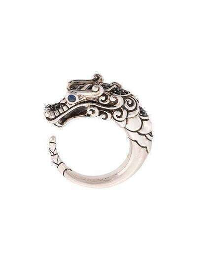 John Hardy серебряное кольцо Legends Naga с сапфирами и шпинелью RBS6501204BHBLSBN