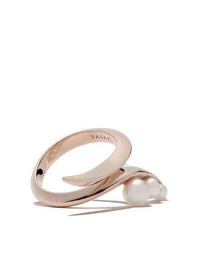 Tasaki кольцо из розового золота с жемчугом Акойя R4743S