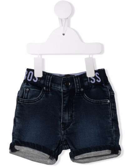BOSS Kidswear джинсовые шорты с логотипом