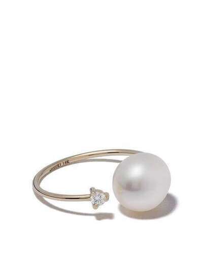 Mizuki золотое кольцо с бриллиантами и жемчугом SBR73W