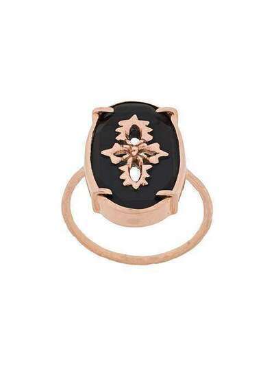 Pascale Monvoisin кольцо Sunday Black из розового золота с бриллиантами BASUNBL