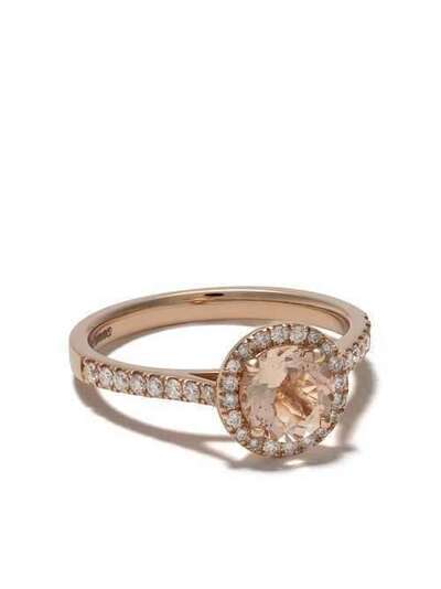 Astley Clarke золотое кольцо Halo Tearoom с морганитом и бриллиантами 40187RMGR
