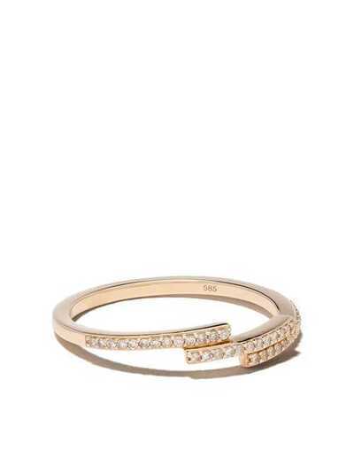Astley Clarke кольцо Icon Scala из желтого золота с бриллиантами 44020YNOR