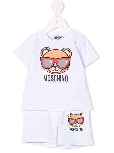 Moschino Kids комплект из шорт и футболки с принтом Teddy Bear