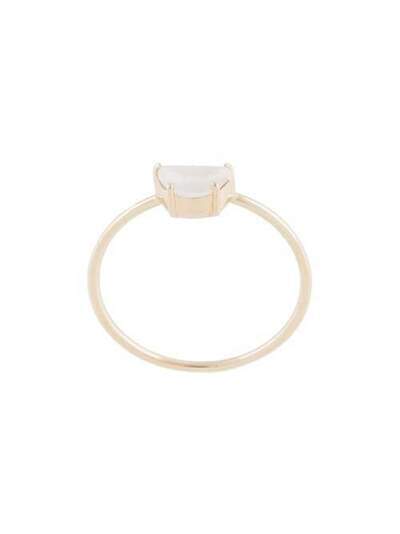 Natalie Marie Tiny Half Moon Ring with Moonstone AW20207YG