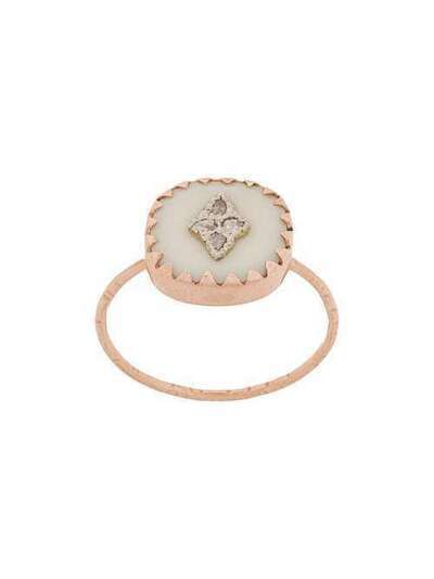 Pascale Monvoisin кольцо Pierrot White из розового золота с бриллиантами и камнями BAPIEBL