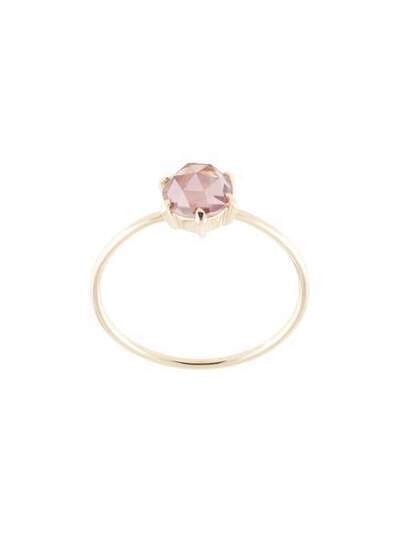 Natalie Marie Rose Cut Ring with Peach Zircon AW20240YG