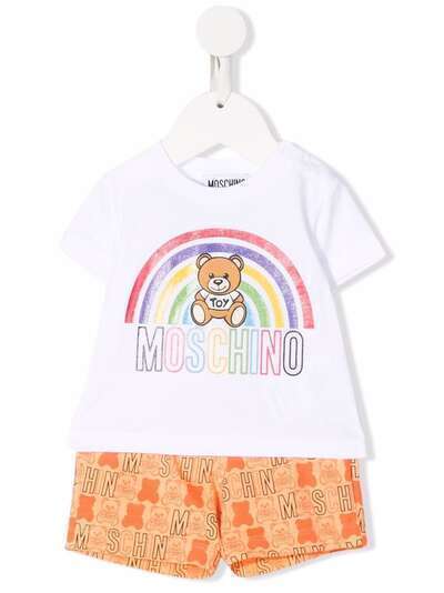 Moschino Kids комплект Teddy Bear из топа и шортов