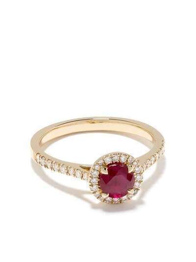 Astley Clarke золотое кольцо Halo с бриллиантами и рубинами 90050YRDR
