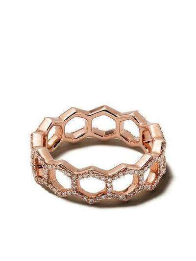 Astley Clarke кольцо Honeycomb с бриллиантами на ободе 37044RNOR